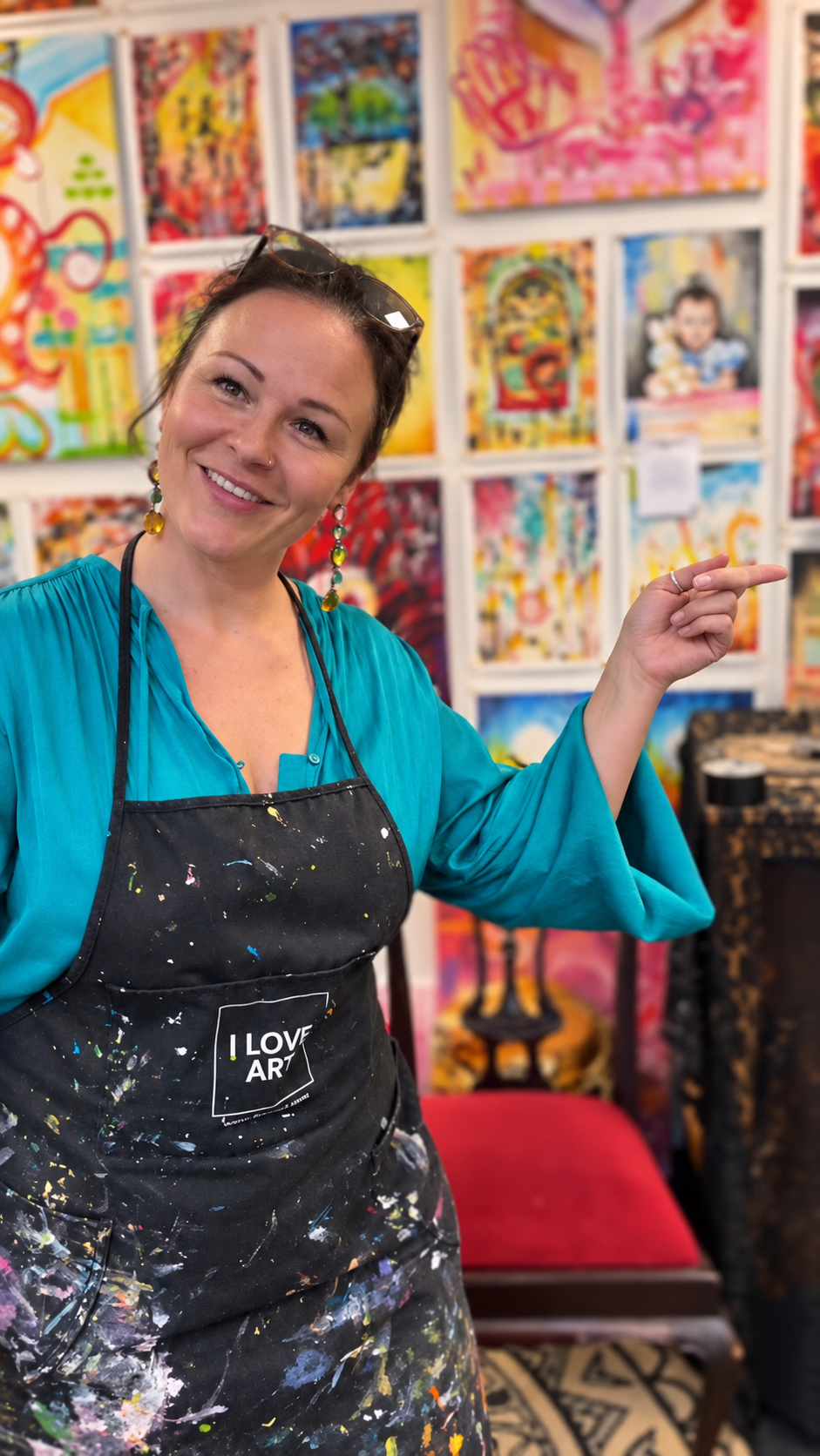 Debby Luijken in haar atelier Bij Deb in Bleiswijk - Zuid Holland